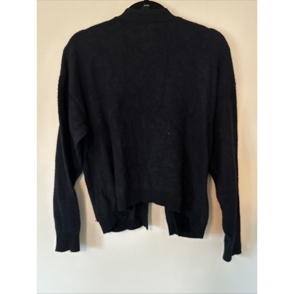 COZY Joie Black Chunky Cardigan Sweater Womens Size XL Black Nordic Normcore - Picture 10 of 10